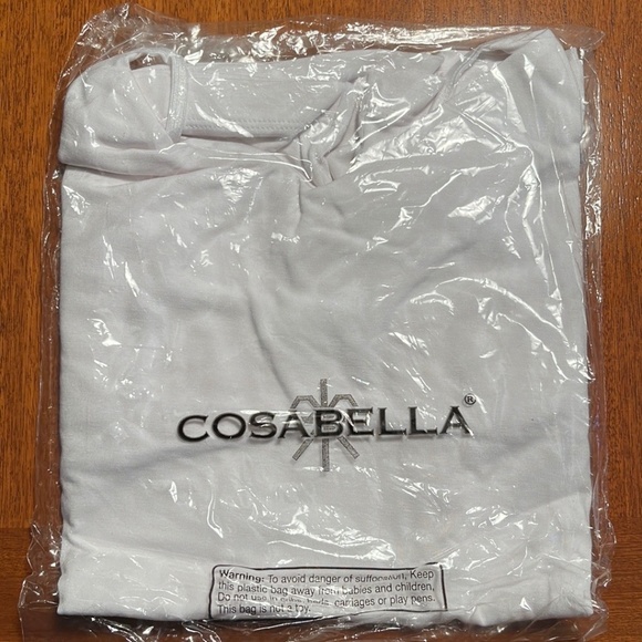 Cosabella long V- Neck tank. White. Small. New in package - Picture 1 of 3